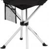 Meilleure affaire 🎁 CAMPZ Tabouret pliant en aluminium à 4 pieds, noir/gris 😍