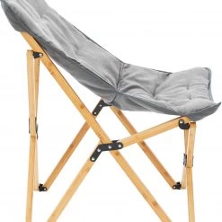Sortie 💯 CAMPZ Chaise pliante en bambou Ensemble avec housse, gris/marron 💯 -Meubles de camping Soldes campz bamboo folding chair set with cover grey brown 3