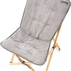 Sortie 💯 CAMPZ Chaise pliante en bambou Ensemble avec housse, gris/marron 💯 -Meubles de camping Soldes campz bamboo folding chair set with cover grey brown 4