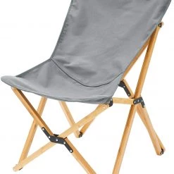 Sortie 💯 CAMPZ Chaise pliante en bambou Ensemble avec housse, gris/marron 💯 -Meubles de camping Soldes campz bamboo folding chair set with cover grey brown 5