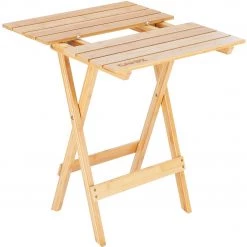 Meilleure affaire 🎉 CAMPZ Table pliante en bambou 51x49,7x57,7cm, marron 🌟 -Meubles de camping Soldes campz bamboo folding table 51x497x577cm brown 4
