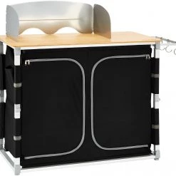 De gros 🛒 CAMPZ Bamboo Stand de cuisine Large, beige/noir 🌟