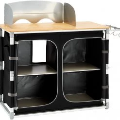 De gros 🛒 CAMPZ Bamboo Stand de cuisine Large, beige/noir 🌟 -Meubles de camping Soldes campz bamboo kitchen stand large black 6