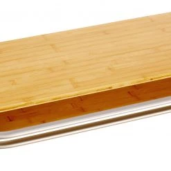 Coupon 🎁 CAMPZ Table en bambou 100x60x58cm, marron/gris 🎁 -Meubles de camping Soldes campz bamboo table 100x60x58cm brown grey 6