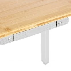 De gros ❤️ CAMPZ Table en bambou 100x72x70cm Extra Fort, marron/gris ✨ -Meubles de camping Soldes campz bamboo table 100x72x70cm extra strong brown grey 4