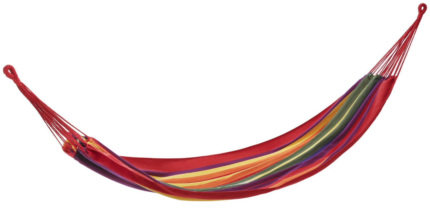 Budget 🔔 CAMPZ Hamac simple en coton, Multicolore 🎉 1 Budget 🔔 CAMPZ Hamac simple en coton, Multicolore 🎉