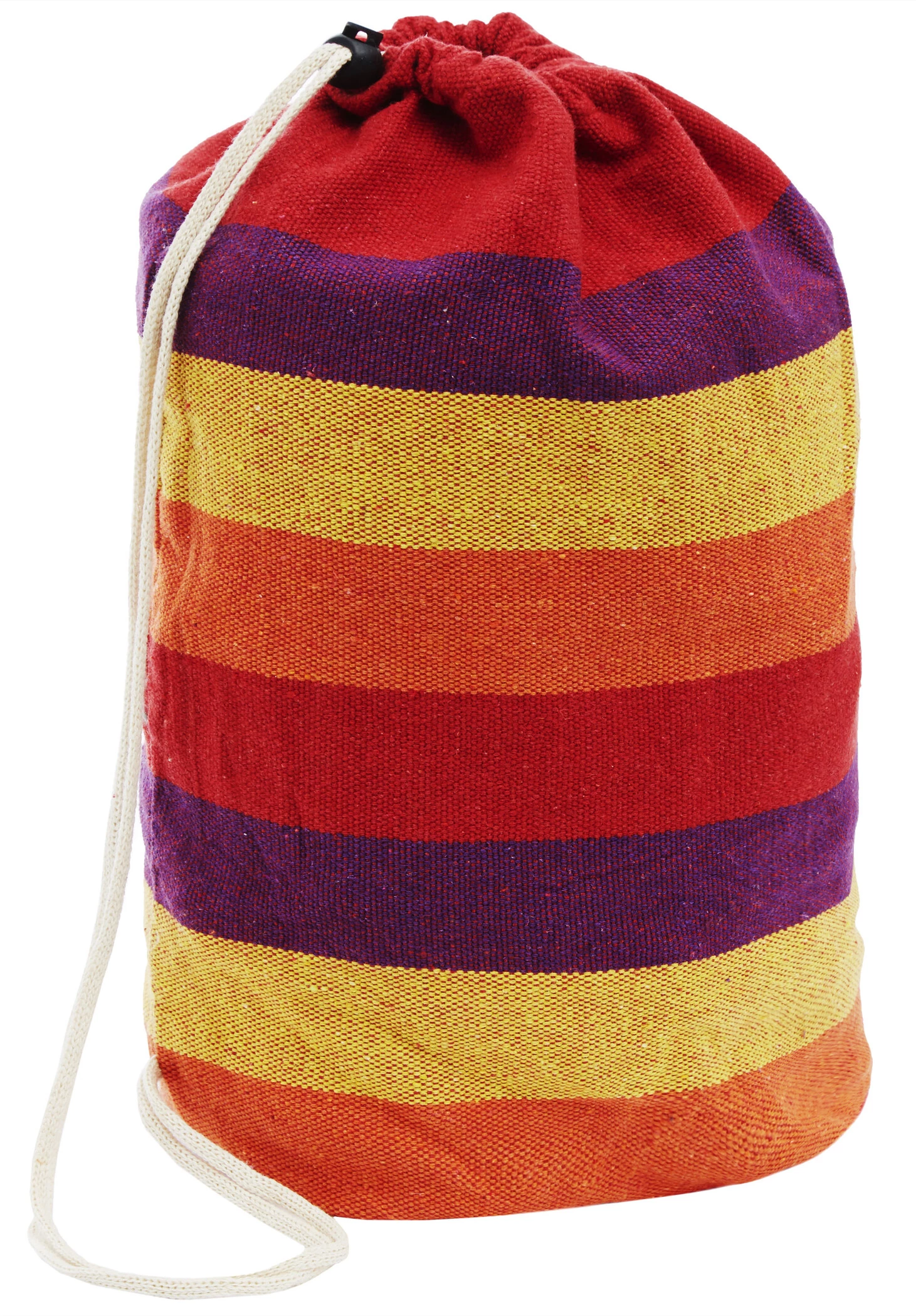 Budget 🔔 CAMPZ Hamac simple en coton, Multicolore 🎉 4 Budget 🔔 CAMPZ Hamac simple en coton, Multicolore 🎉 – Image 4