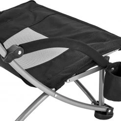 Nouveau ⌛ CAMPZ Chaise de plage Bas, noir/gris ✨ -Meubles de camping Soldes campz beach chair low black grey 5