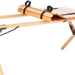 Remise 🎉 CAMPZ Table à roulettes en hêtre 100x60x45cm, marron 🎁 -Meubles de camping Soldes campz beech wood folding table 100x60x45cm brown 3