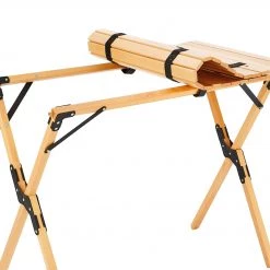 Meilleure affaire 🌟 CAMPZ Table à roulettes en hêtre 90x60x70cm, marron 🥰 -Meubles de camping Soldes campz beech wood folding table 90x60x70cm brown 5