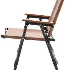 Coupon 🥰 CAMPZ Chaise pliante Aluminium Comfort L, marron/noir 😉 -Meubles de camping Soldes campz comfort aluminium faltstuhl l braun 5
