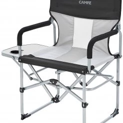 Meilleure affaire 🔥 CAMPZ Chaise de direction compacte, noir/gris ⭐