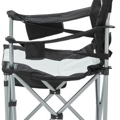 Offres 🔔 CAMPZ Chaise avec accoudoirs Deluxe, gris/noir 🎁 -Meubles de camping Soldes campz deluxe arm chair schwarz 5 1