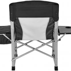 Bon marché 🔔 CAMPZ Chaise de direction, noir/gris 🎉 -Meubles de camping Soldes campz directors chair black grey 4
