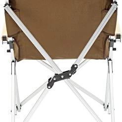 Nouveau ❤️ CAMPZ Chaise pliante en aluminium, marron 🔔 -Meubles de camping Soldes campz faltstuhl aluminium braun 4