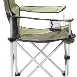 Meilleur prix ❤️ CAMPZ Chaise pliante en aluminium, gris/noir ❤️ -Meubles de camping Soldes campz faltstuhl aluminium olive 3