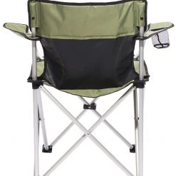 Meilleur prix ❤️ CAMPZ Chaise pliante en aluminium, gris/noir ❤️ -Meubles de camping Soldes campz faltstuhl aluminium olive 4