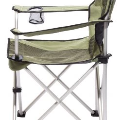 Meilleur prix ❤️ CAMPZ Chaise pliante en aluminium, gris/noir ❤️ -Meubles de camping Soldes campz faltstuhl aluminium olive 5