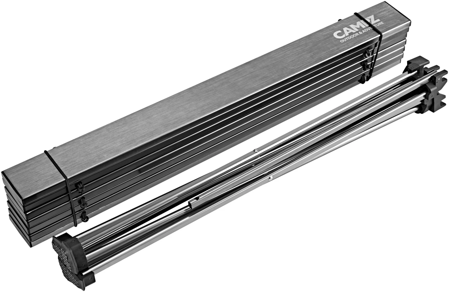 Bon marché ❤️ CAMPZ Table enroulable 56x40x40cm Ultra léger, argent 👍 4 Bon marché ❤️ CAMPZ Table enroulable 56x40x40cm Ultra léger, argent 👍 – Image 4