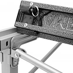 Coupon 😉 CAMPZ Table à roulettes en aluminium 107x70x70cm, gris ✨ -Meubles de camping Soldes campz falttisch aluminum 107x70x70cm schwarz grau 3