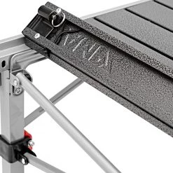 Coupon 😉 CAMPZ Table à roulettes en aluminium 107x70x70cm, gris ✨ -Meubles de camping Soldes campz falttisch aluminum 107x70x70cm schwarz grau 5