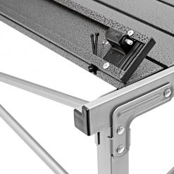 Coupon 😉 CAMPZ Table à roulettes en aluminium 107x70x70cm, gris ✨ -Meubles de camping Soldes campz falttisch aluminum 107x70x70cm schwarz grau 6