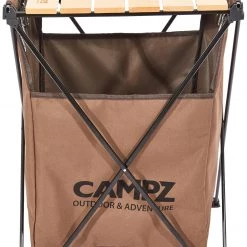 Vente flash 🥰 CAMPZ Armoire pliante, marron ⭐ -Meubles de camping Soldes campz folding cabinet brown 3