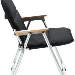 Les meilleures critiques de 🧨 CAMPZ Ensemble de chaises pliantes avec revêtement, noir 🎉 -Meubles de camping Soldes campz folding chair with beech wood armrests black brown 3