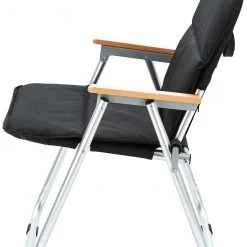 Les meilleures critiques de 🧨 CAMPZ Ensemble de chaises pliantes avec revêtement, noir 🎉 -Meubles de camping Soldes campz folding chair with beech wood armrests black brown 5