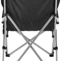 Promo 🎉 CAMPZ Chaise pliante avec accoudoirs en acier, noir/gris 🎁 -Meubles de camping Soldes campz folding chair with steel armrests black grey 4