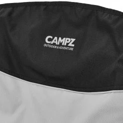 Promo 🎉 CAMPZ Chaise pliante avec accoudoirs en acier, noir/gris 🎁 -Meubles de camping Soldes campz folding chair with steel armrests black grey 5