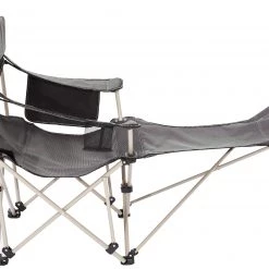 Meilleur prix 🔥 CAMPZ Lounger Chaise pliante avec repose-pieds, gris 💯 -Meubles de camping Soldes campz lounger faltstuhl mit fussablage anthrazit 3