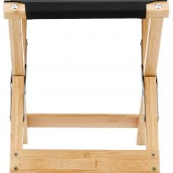 Acheter 🎉 CAMPZ Tabouret pliant Bamboo, noir/marron 🔥 -Meubles de camping Soldes campz lounger folding chair with detachable footrest black 3