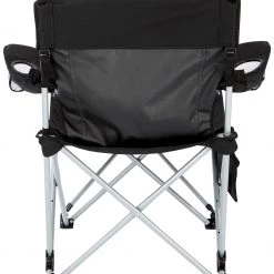 Meilleure vente 🛒 CAMPZ Lounger Chaise Pliante avec repose-pieds amovible, noir ❤️ -Meubles de camping Soldes campz lounger folding chair with detachable footrest black 4 1