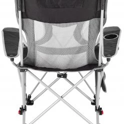 Sortie 🎉 CAMPZ Chaise longue pliante en maille avec repose-pieds amovible, gris/noir 🎁 9 Sortie 🎉 CAMPZ Chaise longue pliante en maille avec repose-pieds amovible, gris/noir 🎁 -Meubles de camping Soldes campz mesh lounger folding chair with detachable footrest black grey 4