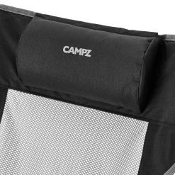 Sortie 🎉 CAMPZ Chaise longue pliante en maille avec repose-pieds amovible, gris/noir 🎁 10 Sortie 🎉 CAMPZ Chaise longue pliante en maille avec repose-pieds amovible, gris/noir 🎁 -Meubles de camping Soldes campz mesh lounger folding chair with detachable footrest black grey 5