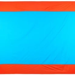 Remise 🎁 CAMPZ Picnic Blanket 210x200cm, turquoise/orange ✨