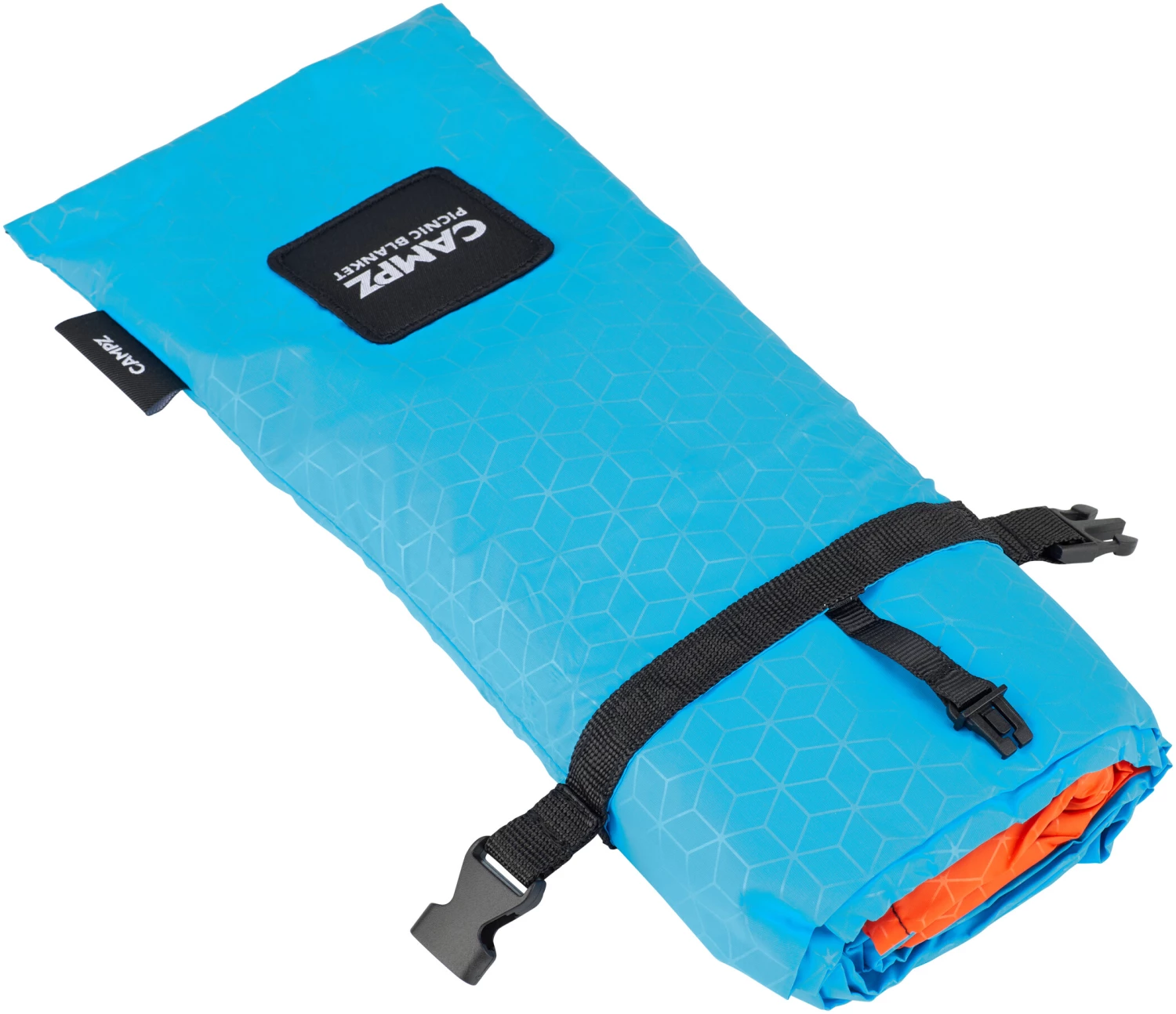 Remise 🎁 CAMPZ Picnic Blanket 210x200cm, turquoise/orange ✨ 6 Remise 🎁 CAMPZ Picnic Blanket 210x200cm, turquoise/orange ✨ – Image 6