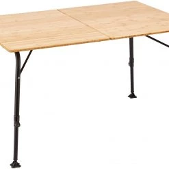 Meilleure affaire 🎉 CAMPZ Premium Bamboo Table 120x80x70cm, beige/noir 👏