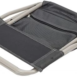 Promo 🤩 CAMPZ Chaise pliante avec rangement, gris 😍 -Meubles de camping Soldes campz storage faltstuhl anthrazit 6