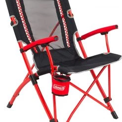 Nouveau ❤️ Coleman Bungee Chaise Festival Collection, noir/rouge ⭐