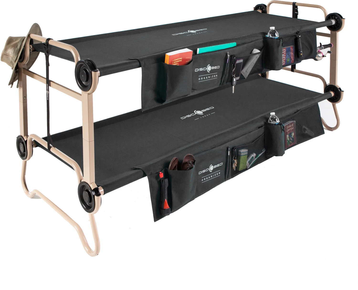 Meilleure affaire 🥰 Disc-O-Bed Poches latérales pour Sol-O-Cot, noir 🔥 2 Meilleure affaire 🥰 Disc-O-Bed Poches latérales pour Sol-O-Cot, noir 🔥 – Image 2