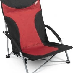 De gros 🔥 Kampa Sandy Chaise basse, rouge/noir 🔔