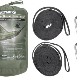 Meilleur prix 🌟 Klymit Traverse Single Hamac, olive 😀 -Meubles de camping Soldes klymit traverse single hammock green 5
