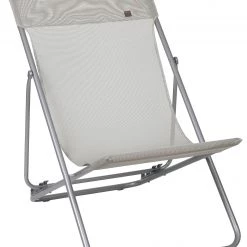 Le moins cher 🔔 Lafuma Mobilier Maxi Transat Bain de soleil avec Cannage Phifertex, rose/gris 👍