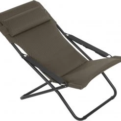 Nouveau 🧨 Lafuma Mobilier Transabed Bain de soleil Air Comfort, noir ❤️