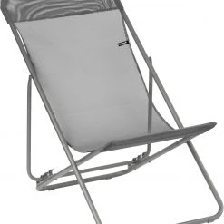 De gros 🔥 Lafuma Mobilier Transatube2 Chaise de plage Texplast, gris 🎉