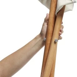 Acheter ✨ Nordisk Rebild Wooden Tripod Siège, beige/marron 😉 -Meubles de camping Soldes nordisk rebild wooden tripod seat natural 3