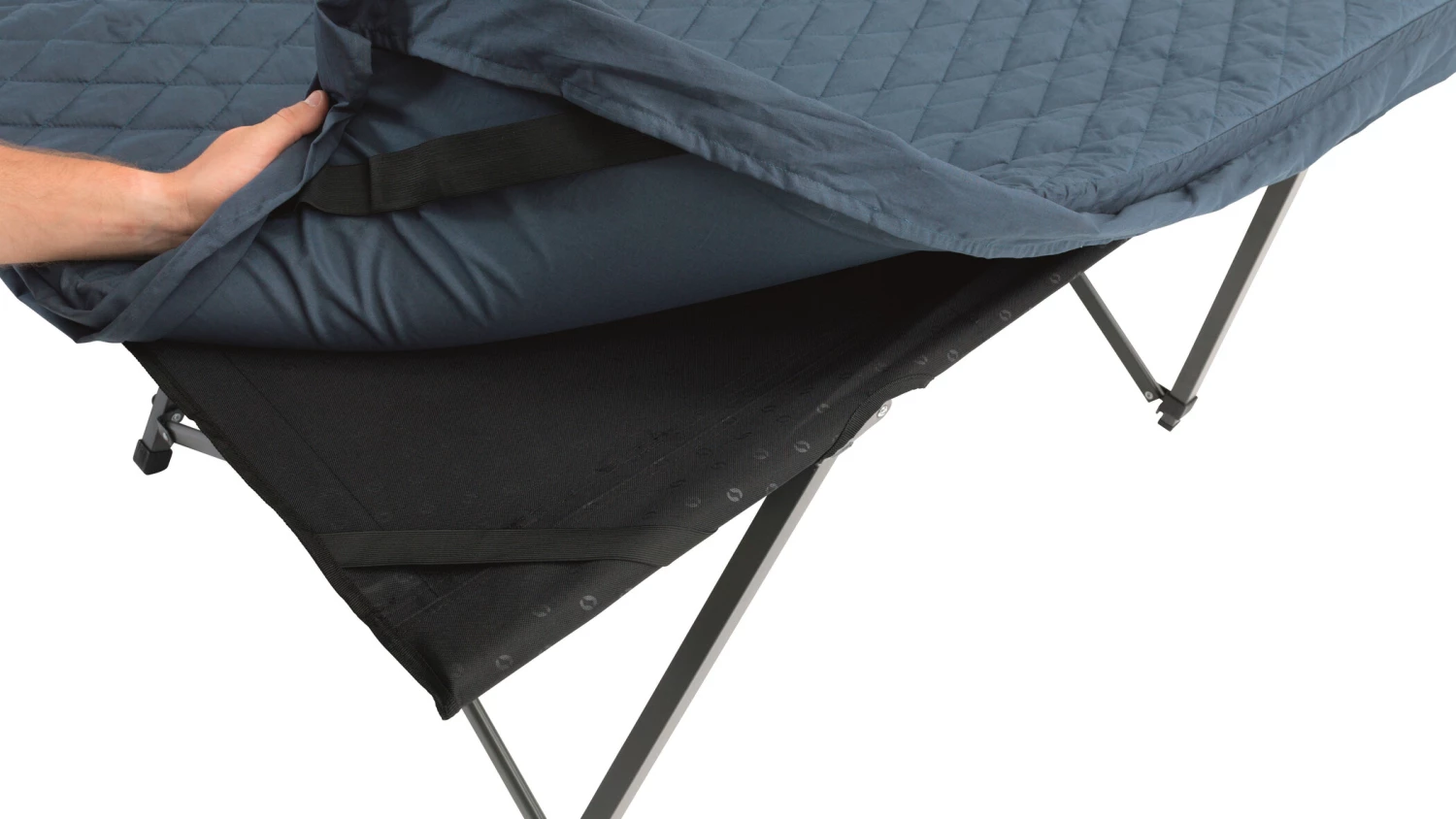 Nouveau 🎁 Outwell Centuple lit de camp Simple, bleu ⭐ 3 Nouveau 🎁 Outwell Centuple lit de camp Simple, bleu ⭐ – Image 3