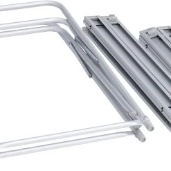 Promo ⌛ Outwell Crete Table de cuisine, argent ⭐ -Meubles de camping Soldes outwell crete kitchen table indigo blue 3